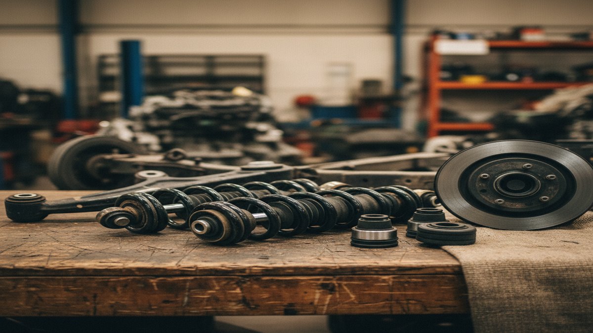 Amortisseurs, silent-blocs et train roulant