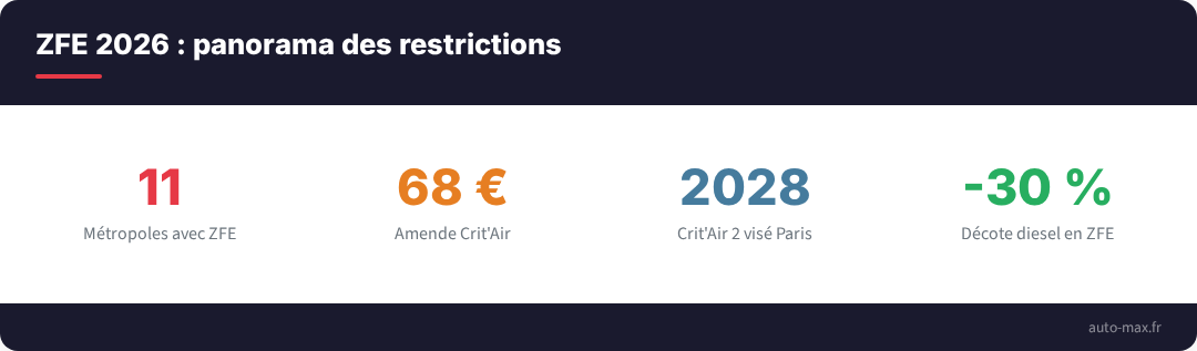 Zfe 2026 restrictions chiffres