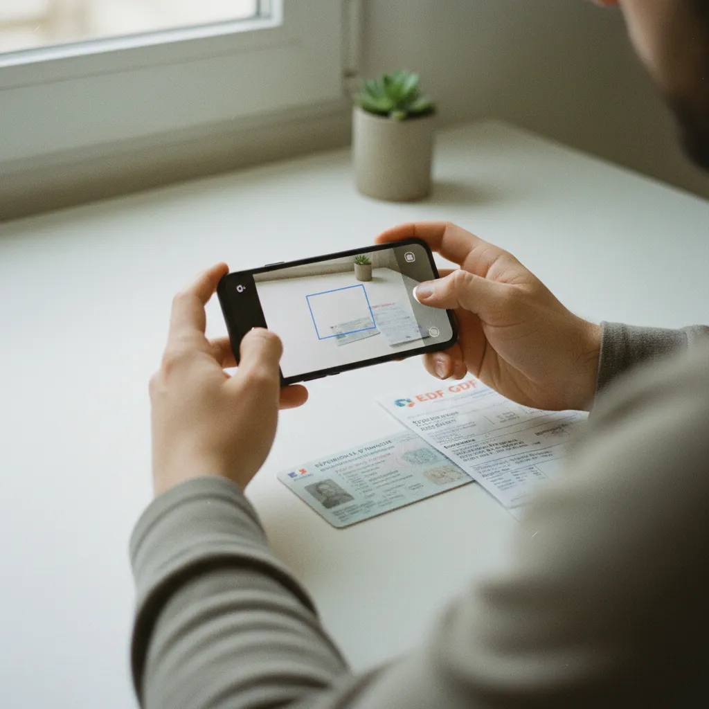 Photographier ses documents en lumière naturelle garantit un dossier accepté du premier coup