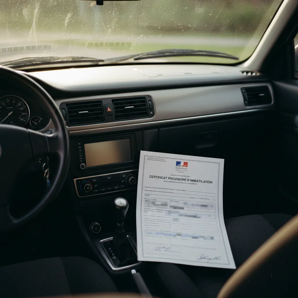 Le certificat provisoire d'immatriculation permet de rouler légalement pendant un mois