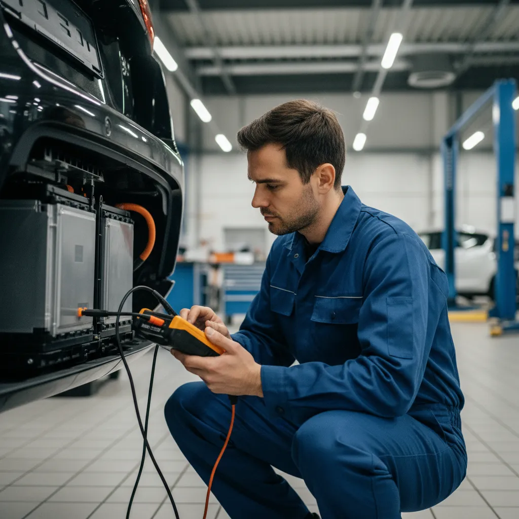 Un diagnostic constructeur permet de vérifier l'état de santé de la batterie haute tension avant un achat d'occasion