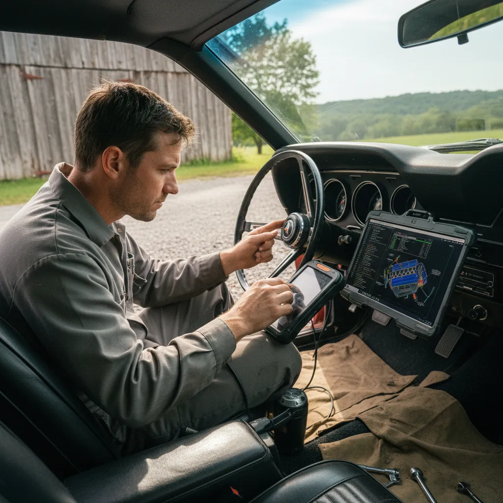 Diagnostic électronique réalisé à domicile avec une valise OBD multimarque