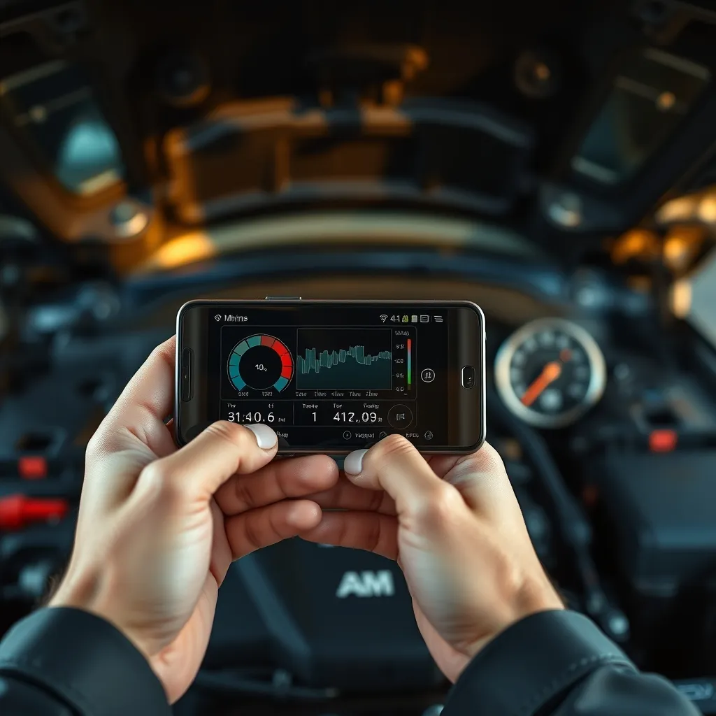 Application de diagnostic auto affichant les données moteur en temps réel sur smartphone