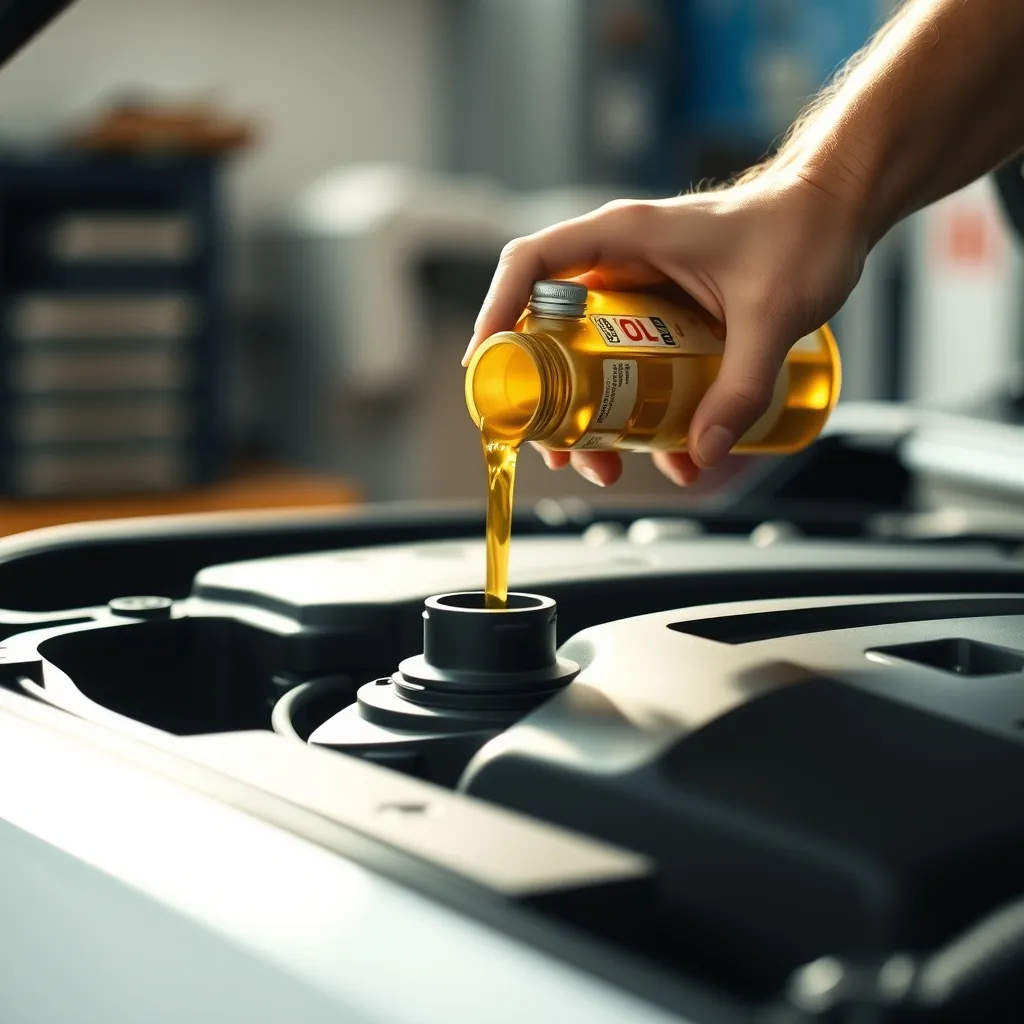 Compléter l'huile moteur par petites doses de 0,25 litre pour éviter le surremplissage