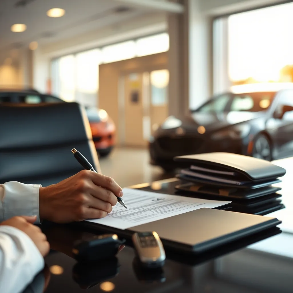 La signature du bon de commande, étape clé de l'achat automobile