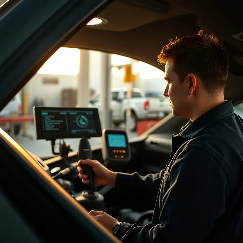 Diagnostic électronique de la boîte de vitesse avec une valise professionnelle