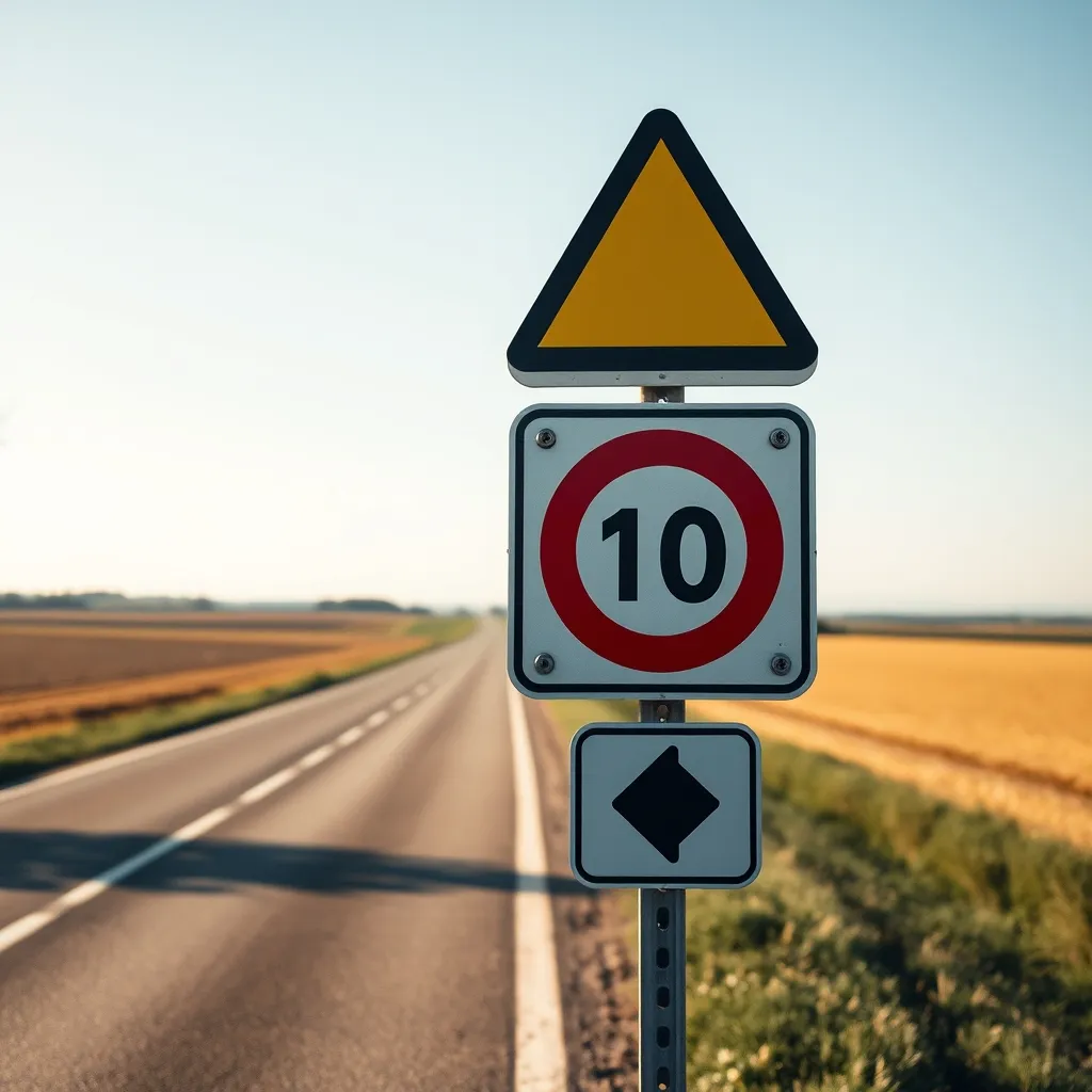 La signalisation routière prévient les conducteurs en amont des zones de contrôle radar
