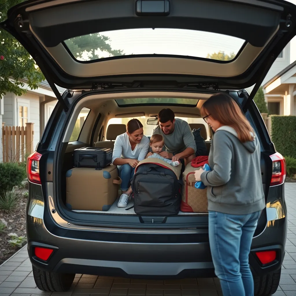 Le coffre généreux d'un SUV compact facilite le quotidien familial