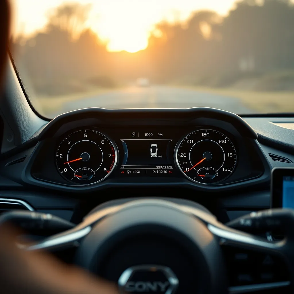 Le tableau de bord d'un SUV hybride affichant une consommation maîtrisée