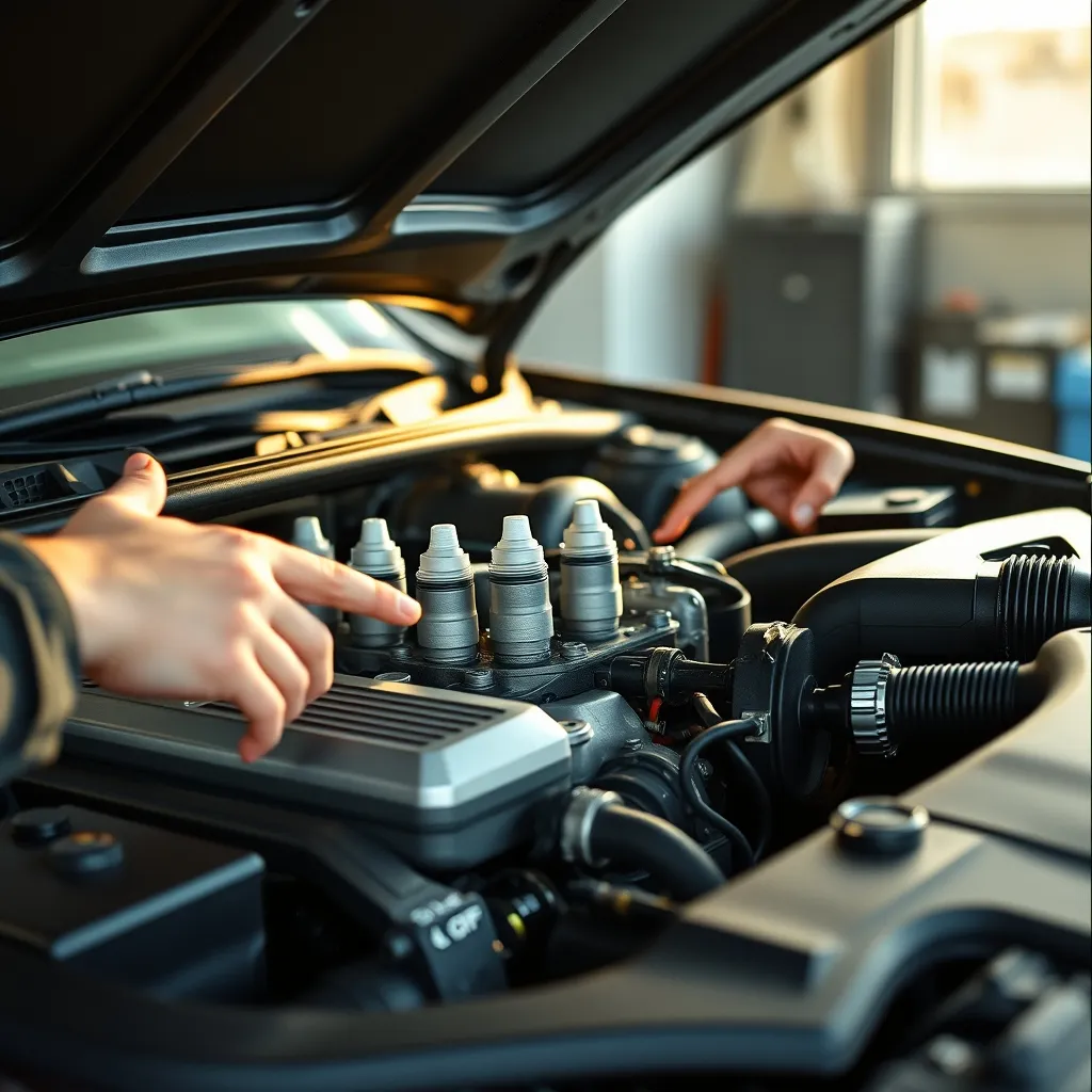 Système de bicarburation GPL installé dans un compartiment moteur