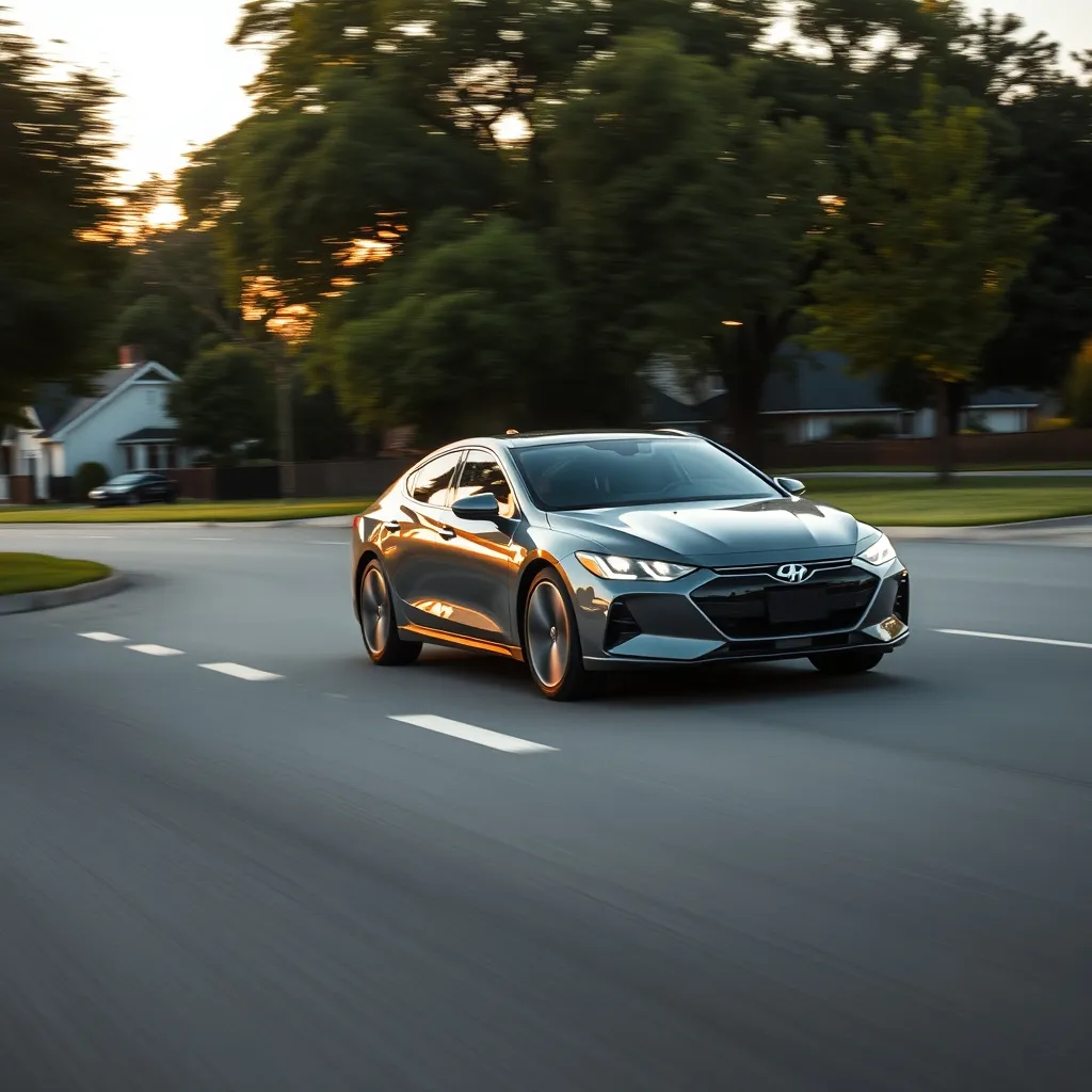 En conduite périurbaine, la voiture hybride alterne automatiquement entre moteur thermique et électrique